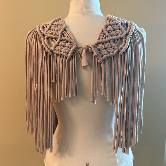 Rare Macrame fringe vest top from Ibiza - Picture 7 of 12